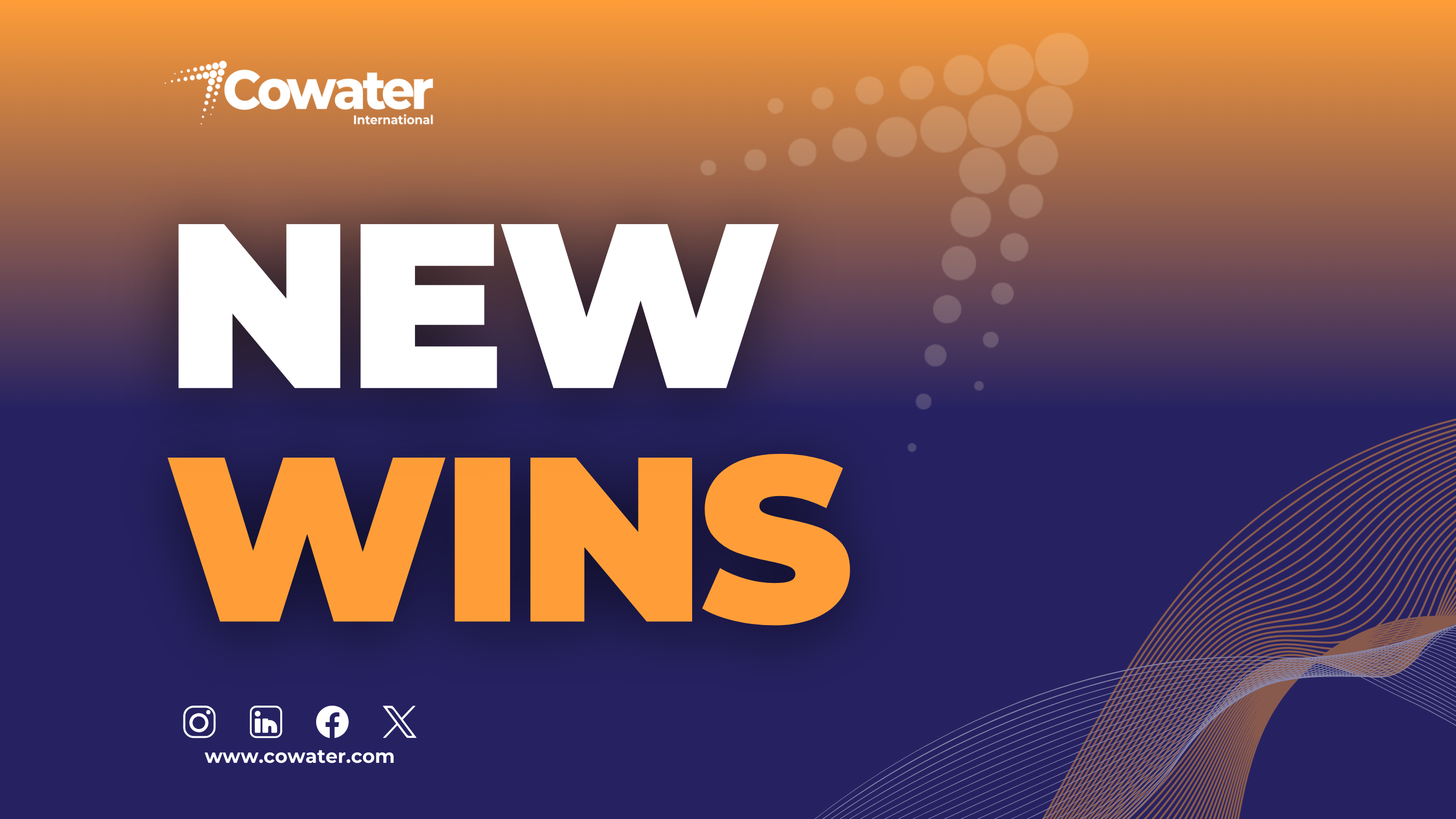 Cowater International is delighted to announce a new win!